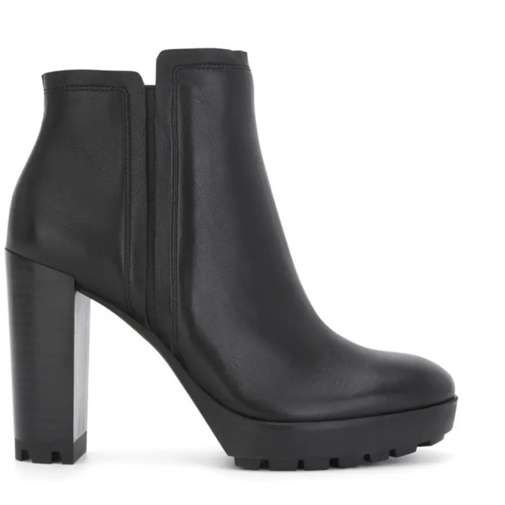 Kenneth Cole platform lug sole booties